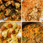 Pinterest graphic for the blog post: 20 last-minute family dinners that are always on our menu.