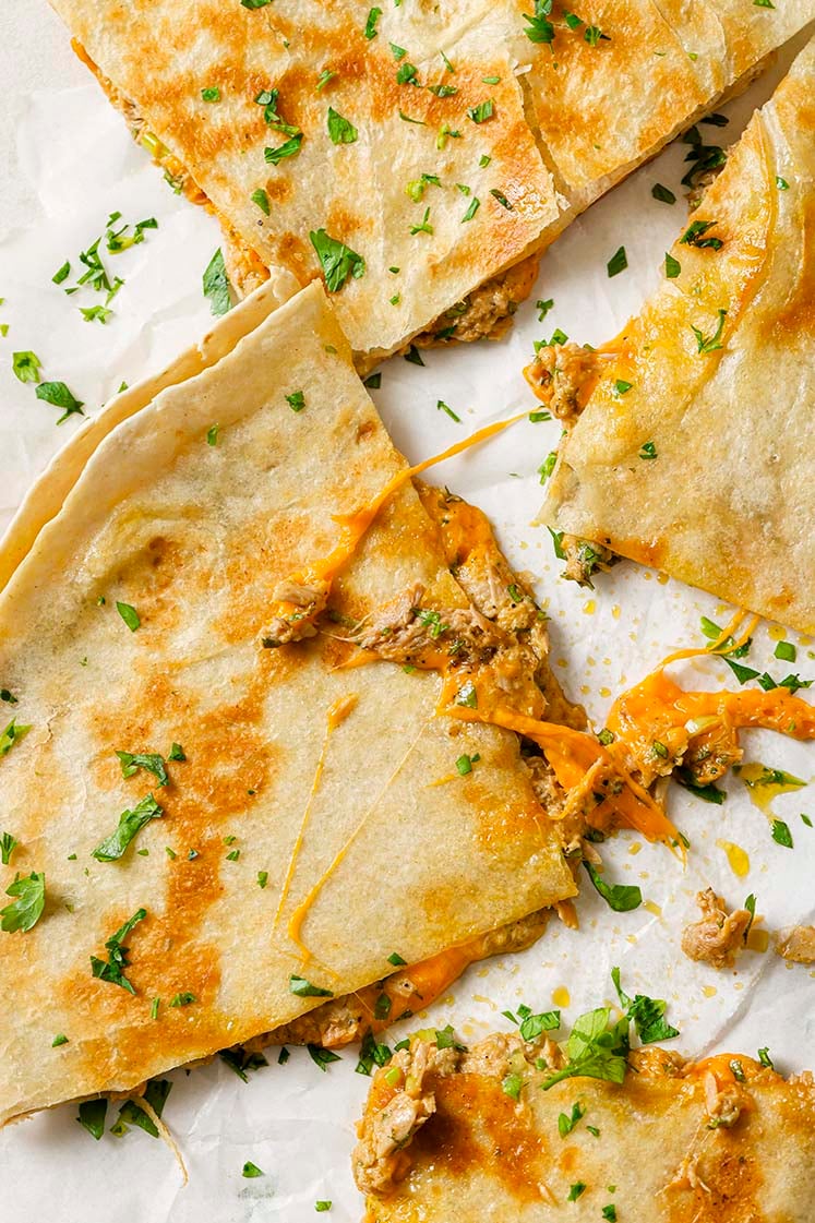 Tuna Melt Quesadillas