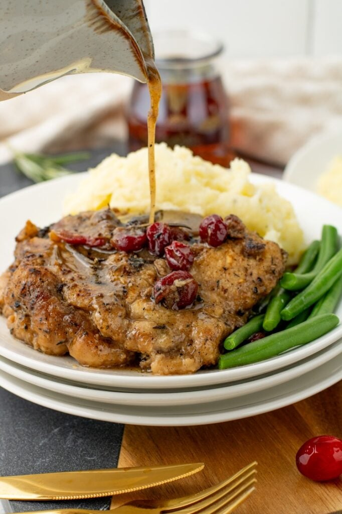 Maple Cranberry Pork Chops