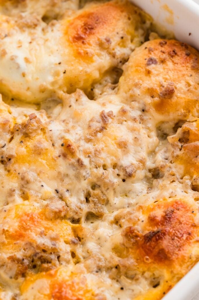 Biscuits and Gravy Casserole