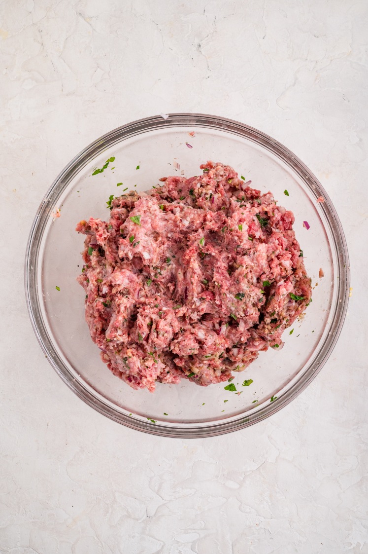 Ingredients mixed into a uniform mixture.