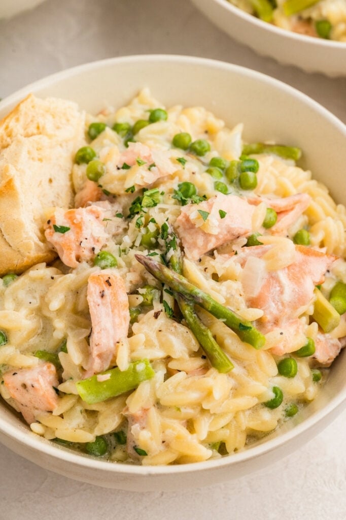 Creamy Salmon Orzo