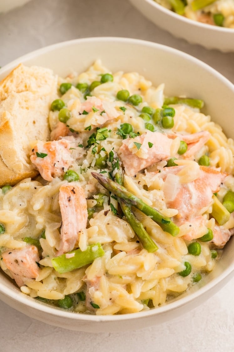 Creamy Salmon Orzo
