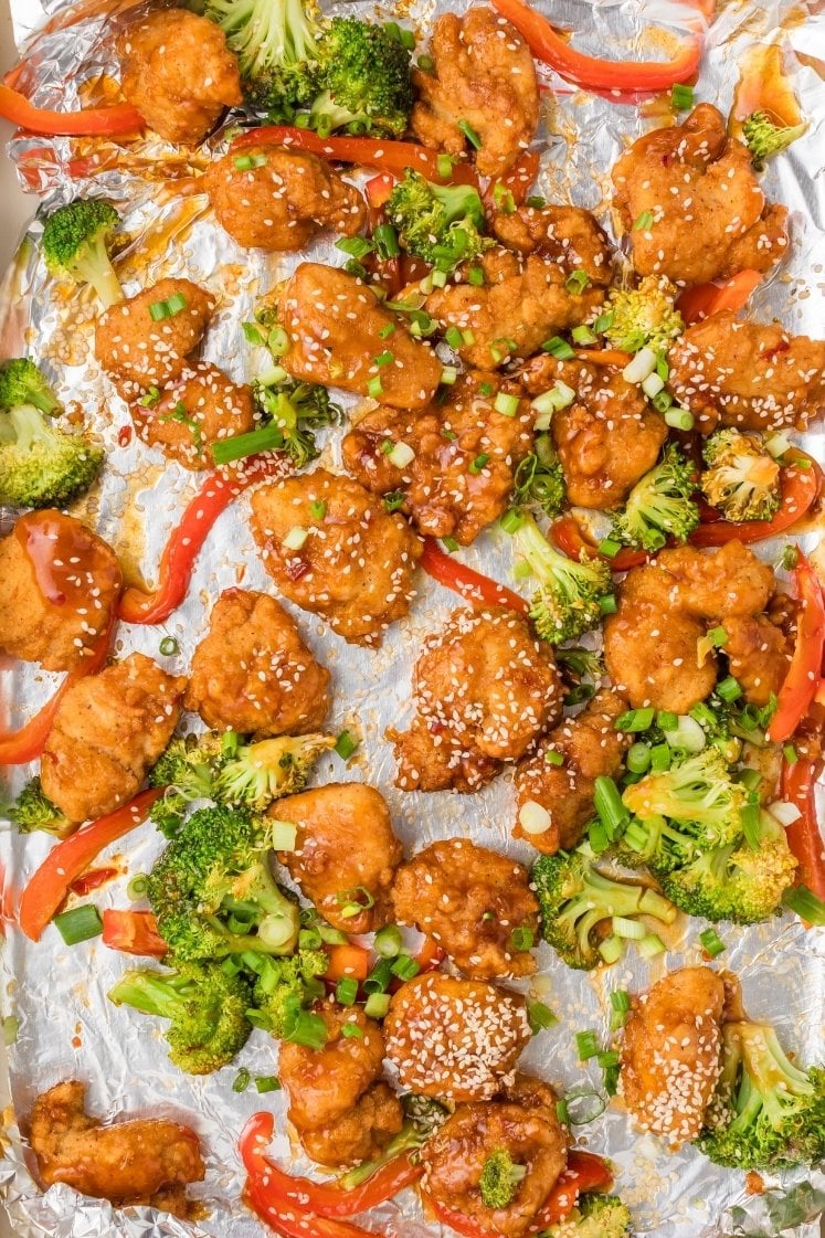 Sheet Pan General Tso’s Chicken