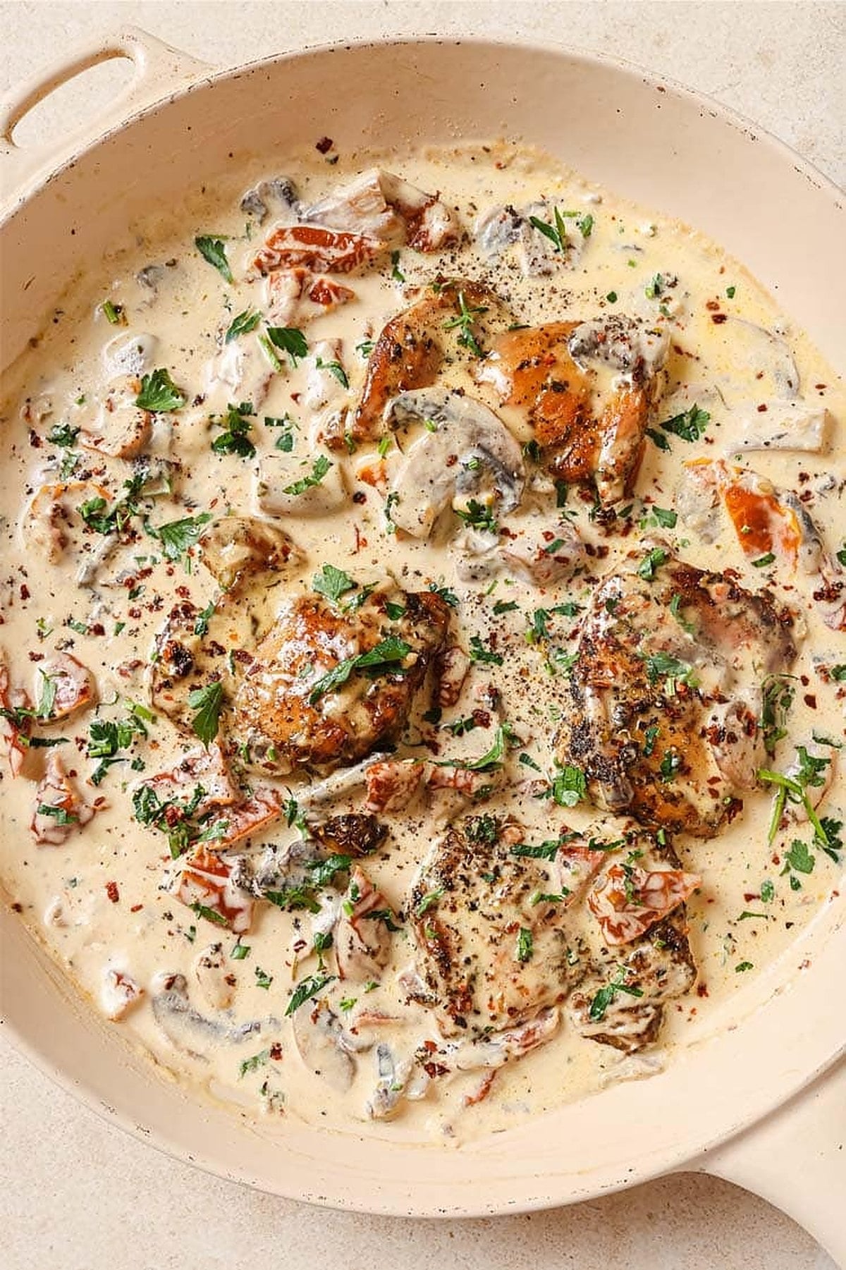 Chicken with Creamy Mushroom Sauce